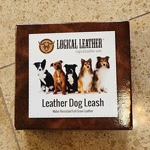 Logical Leather LEATHER DOG TRAINING LEASH 4' Blue